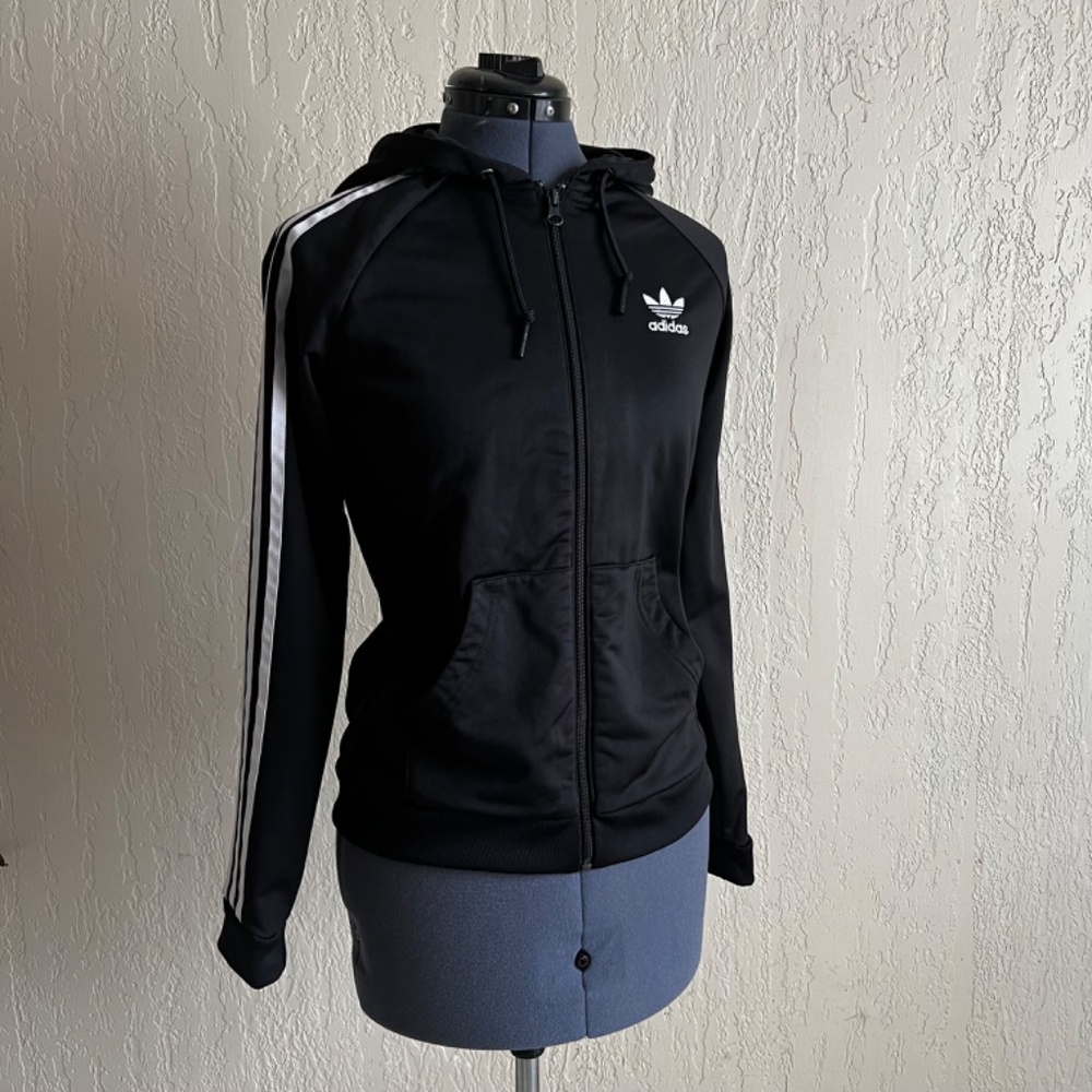 Adidas Logo Zip Up Sweater SZ S
